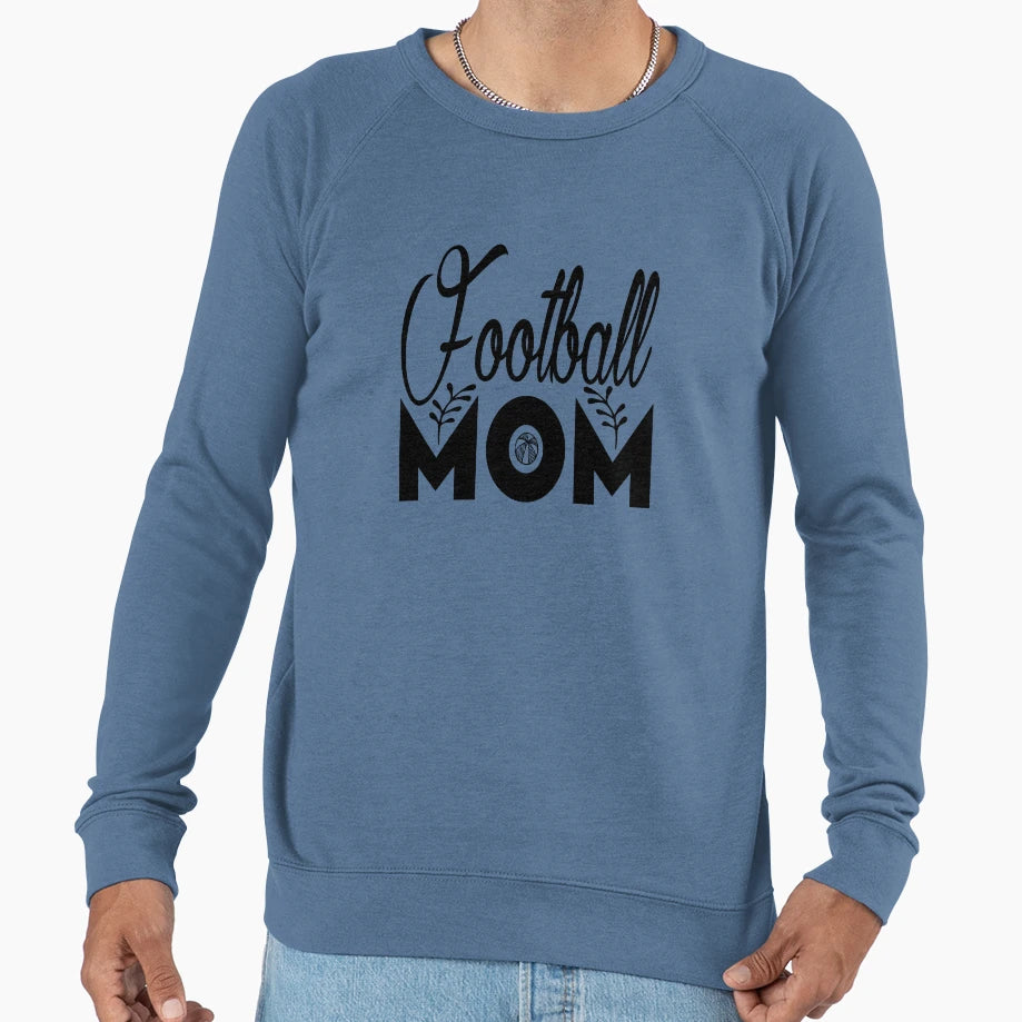 Football Mom Sweatshirt - Minimalist Print Men Women - T-Shirt, Sweatshirt, Hoodie