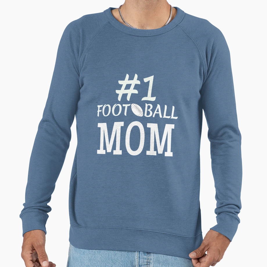 1 Foot Ball Mom Sweatshirt - Trendy Graphic Unisex - T-Shirt, Sweatshirt, Hoodie