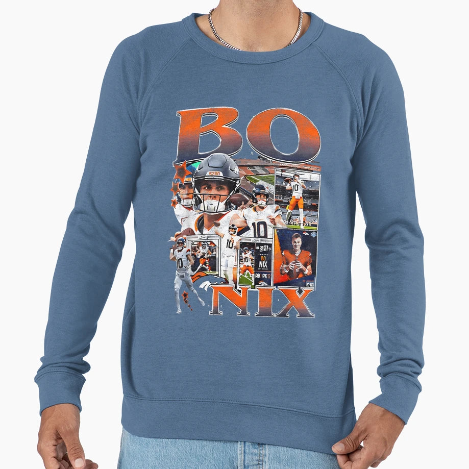 Bo Custom Nix Denver Sweatshirt - Novelty Apparel for Adults - T-Shirt, Sweatshirt, Hoodie