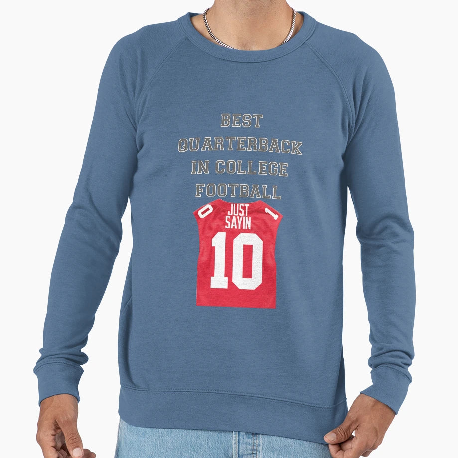 Best Quarterback College Football Sweatshirt - Novelty Apparel Men Women - T-Shirt, Sweatshirt, Hoodie