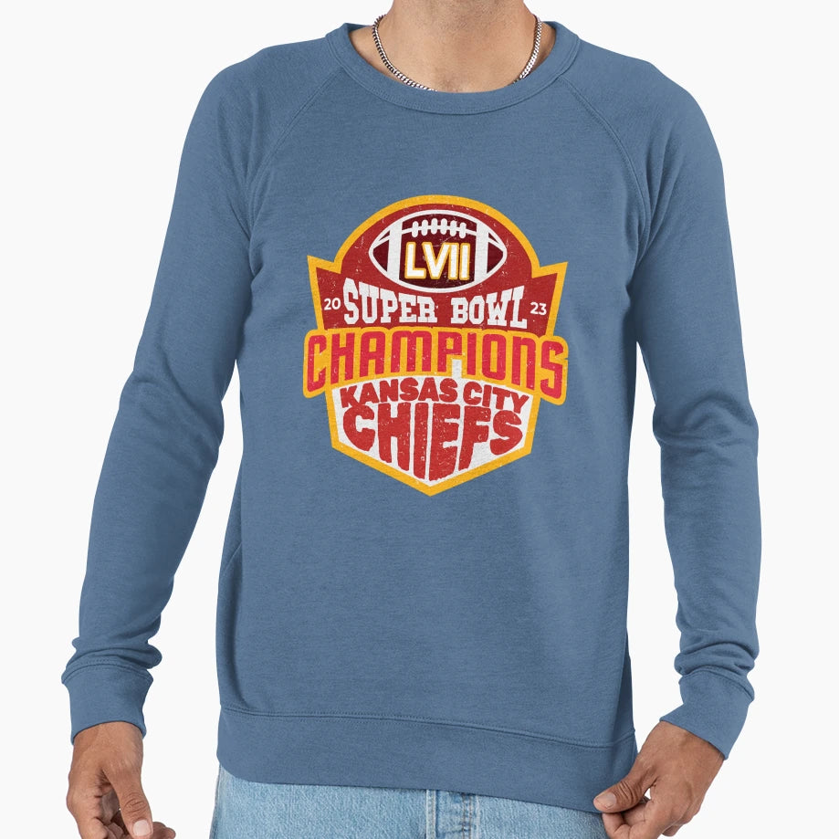Chiefs Super Bowl Champ 2023 Badge Sweatshirt - Graphic Print Unisex - T-Shirt, Sweatshirt, Hoodie