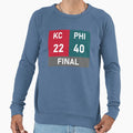 Super Bowl Final Score Sweatshirt - Custom Art Print for Adults - T-Shirt, Sweatshirt, Hoodie