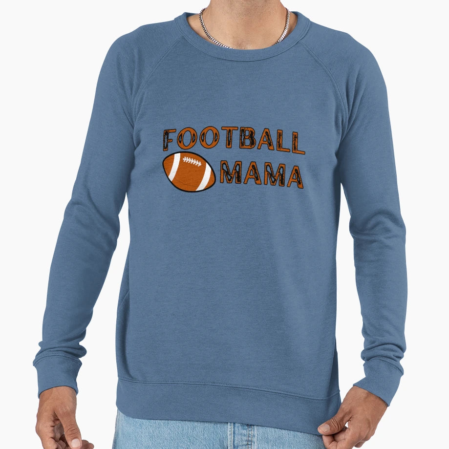 Football Mama Mom Foot Balls Sweatshirt - Minimalist Print for Adults - T-Shirt, Sweatshirt, Hoodie