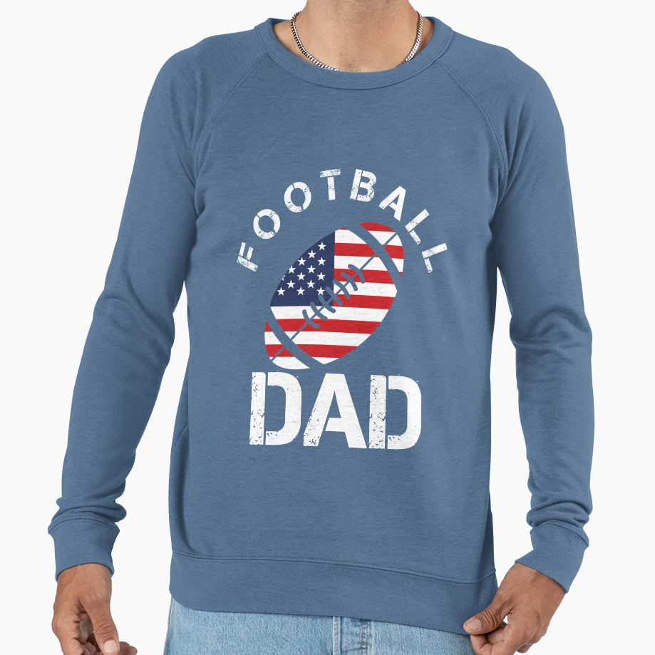 Dad Football T-Shirt - Aesthetic Graphic for Adults - T-Shirt, Sweatshirt, Hoodie