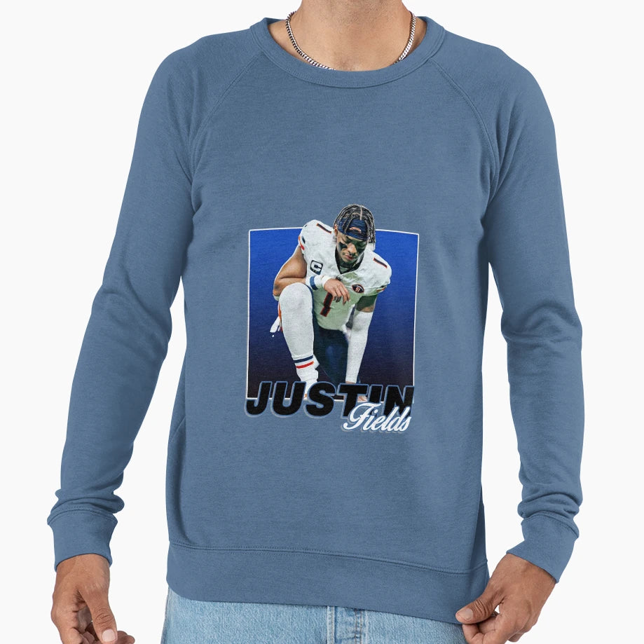 Justin Fields T-Shirt - Aesthetic Graphic for Adults - T-Shirt, Sweatshirt, Hoodie