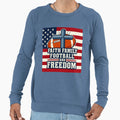 Faith Family Football Freedom Sweatshirt - Graphic Print Men Women - T-Shirt, Sweatshirt, Hoodie