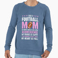 American Mom Is Best Football Fan T-Shirt - Minimalist Print Men Women - T-Shirt, Sweatshirt, Hoodie