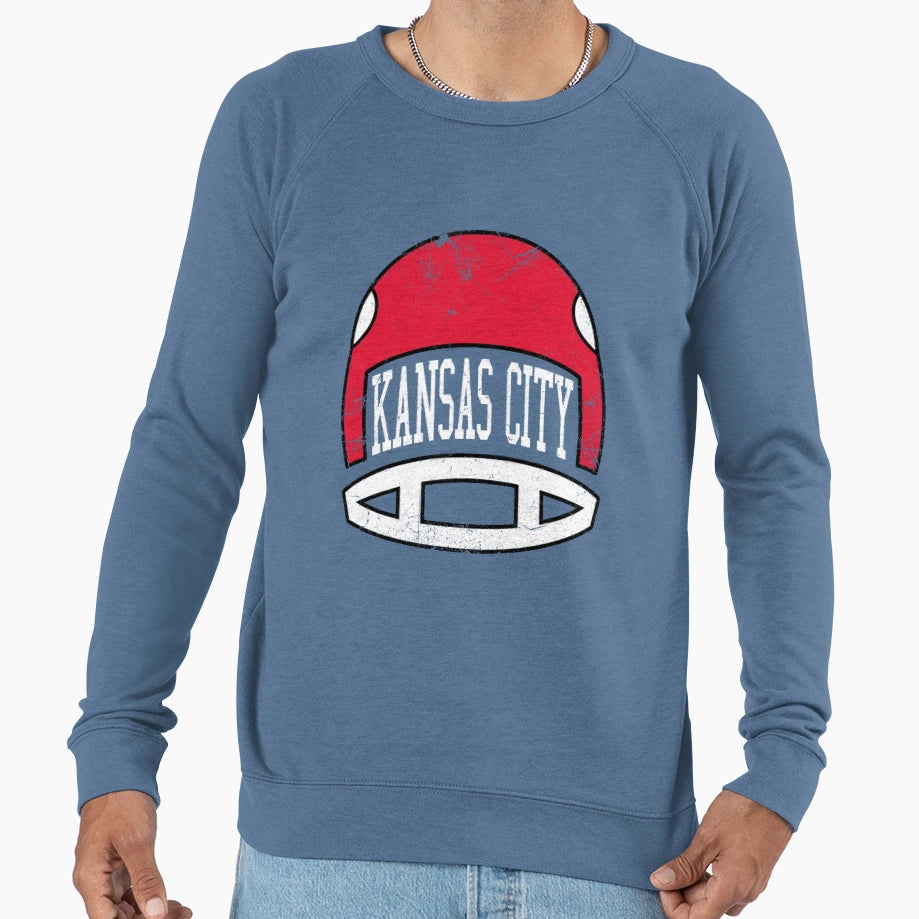 Kansas City Helmet Red Sweatshirt - Aesthetic Graphic Unisex - T-Shirt, Sweatshirt, Hoodie