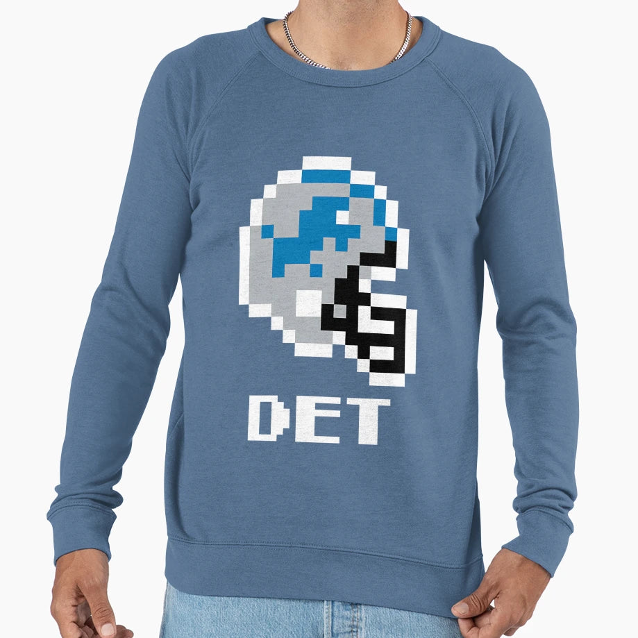 Detroit Lions Tecmo Super Bowl Sweatshirt - Casual Everyday Wear Men Women - T-Shirt, Sweatshirt, Hoodie
