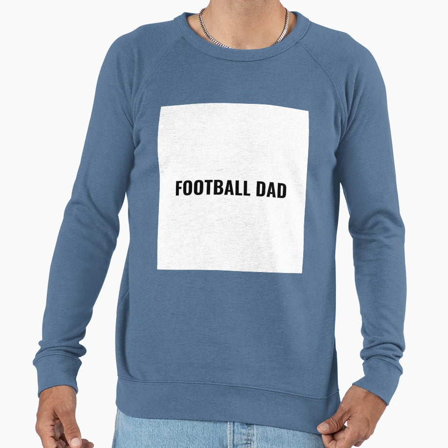 Football Dad Fathers Day Gift T-Shirt - Minimalist Print Men Women - T-Shirt, Sweatshirt, Hoodie