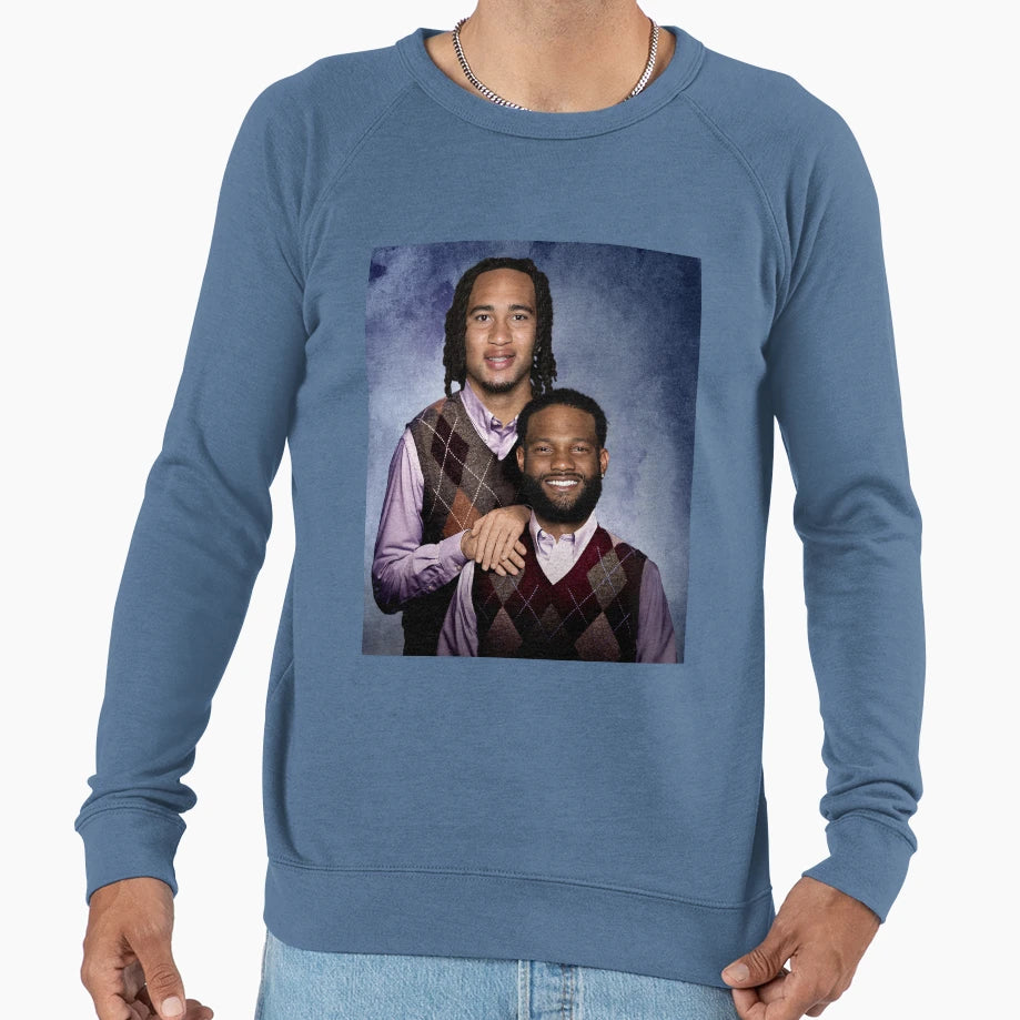 Cj Stroud Nico Collins Football Sweatshirt - Minimalist Print for Adults - T-Shirt, Sweatshirt, Hoodie