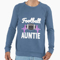 Football Auntie Heartbeat Sweatshirt - Fun Novelty Design Unisex - T-Shirt, Sweatshirt, Hoodie