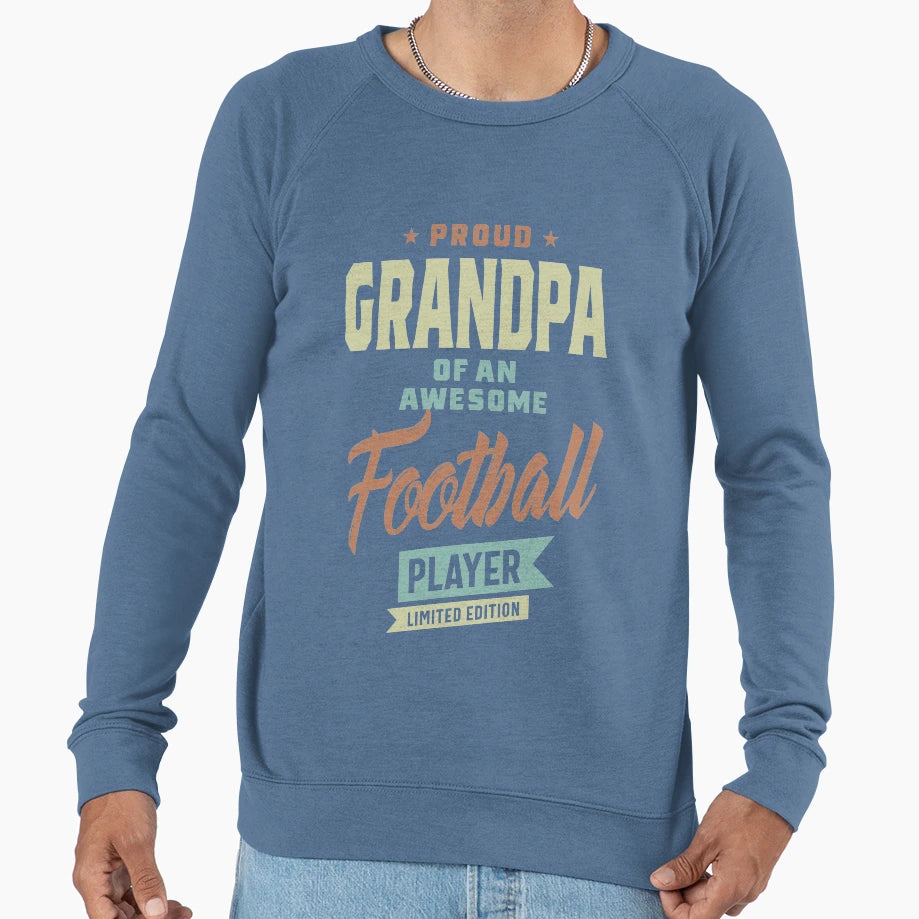Grandpa Football Player Sweatshirt - Aesthetic Graphic Unisex - T-Shirt, Sweatshirt, Hoodie