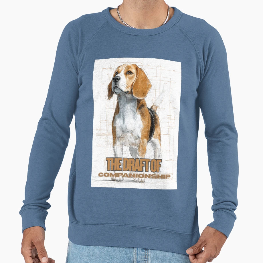 Blueprint Digital Art Sweatshirt - Aesthetic Graphic for Adults - T-Shirt, Sweatshirt, Hoodie