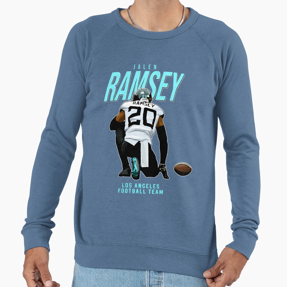 Jalen Ramsey 20 Los Angeles Sweatshirt - Fun Novelty Design for Adults - T-Shirt, Sweatshirt, Hoodie