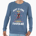 Just Who Loves Football Sweatshirt - Aesthetic Graphic Unisex - T-Shirt, Sweatshirt, Hoodie