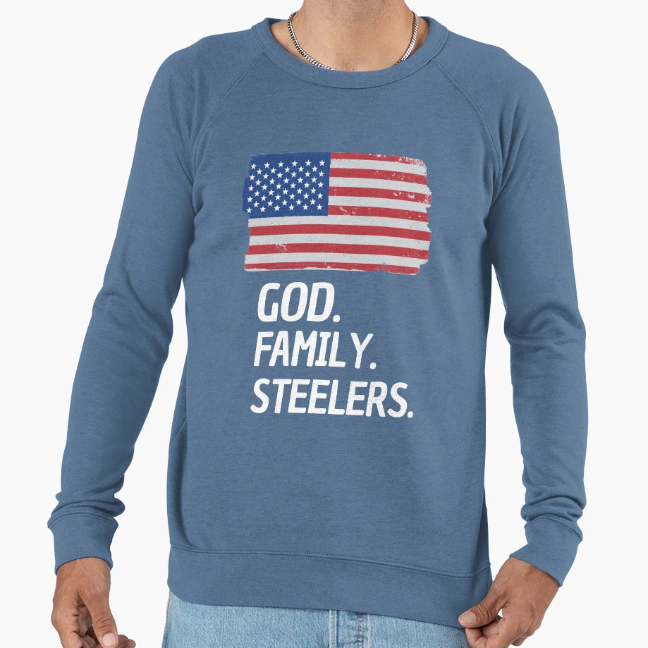 God Family Steelers Veterans Day Sweatshirt - Custom Art Print Men Women - T-Shirt, Sweatshirt, Hoodie