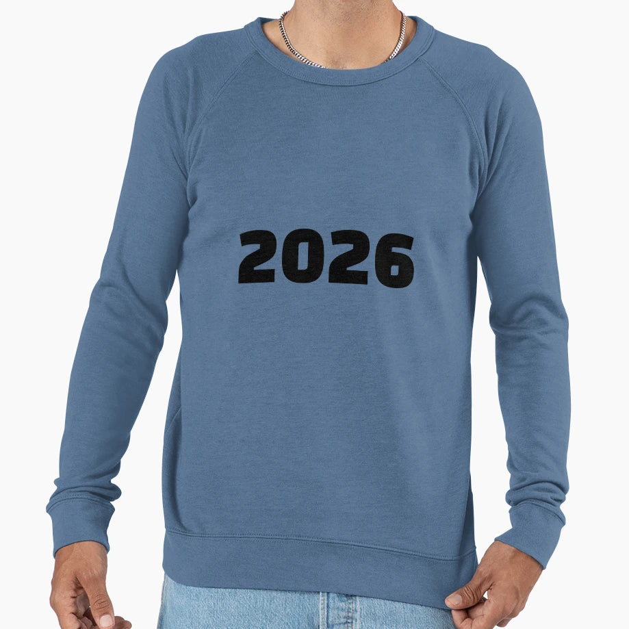 Happy New Year 2026 Fireworks Sweatshirt - Graphic Print for Adults - T-Shirt, Sweatshirt, Hoodie