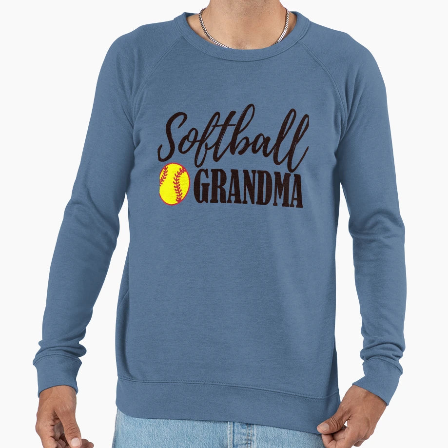 Softball Grandma Sweatshirt - Graphic Print Unisex - T-Shirt, Sweatshirt, Hoodie