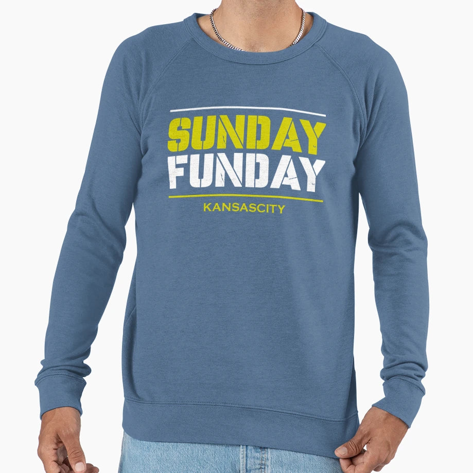 Sunday Funday Kansas City Chiefs Sweatshirt - Custom Art Print Unisex - T-Shirt, Sweatshirt, Hoodie