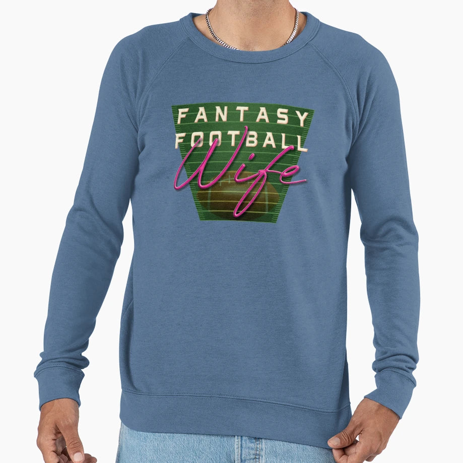 Fantasy Football Wife Ffl Sweatshirt - Novelty Apparel Unisex - T-Shirt, Sweatshirt, Hoodie