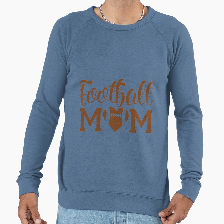 Football Mom Sweatshirt - Unique Graphic Unisex - T-Shirt, Sweatshirt, Hoodie