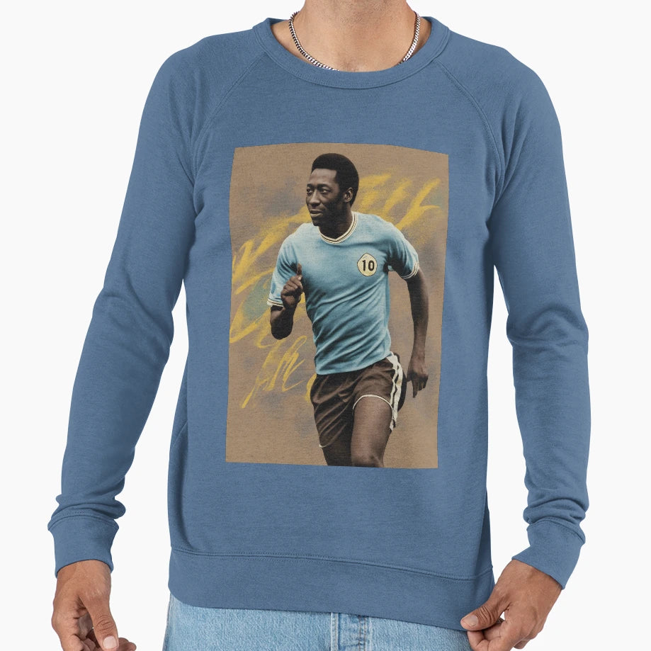 Soccer Pele Tribute Sweatshirt - Streetwear Style for Adults - T-Shirt, Sweatshirt, Hoodie