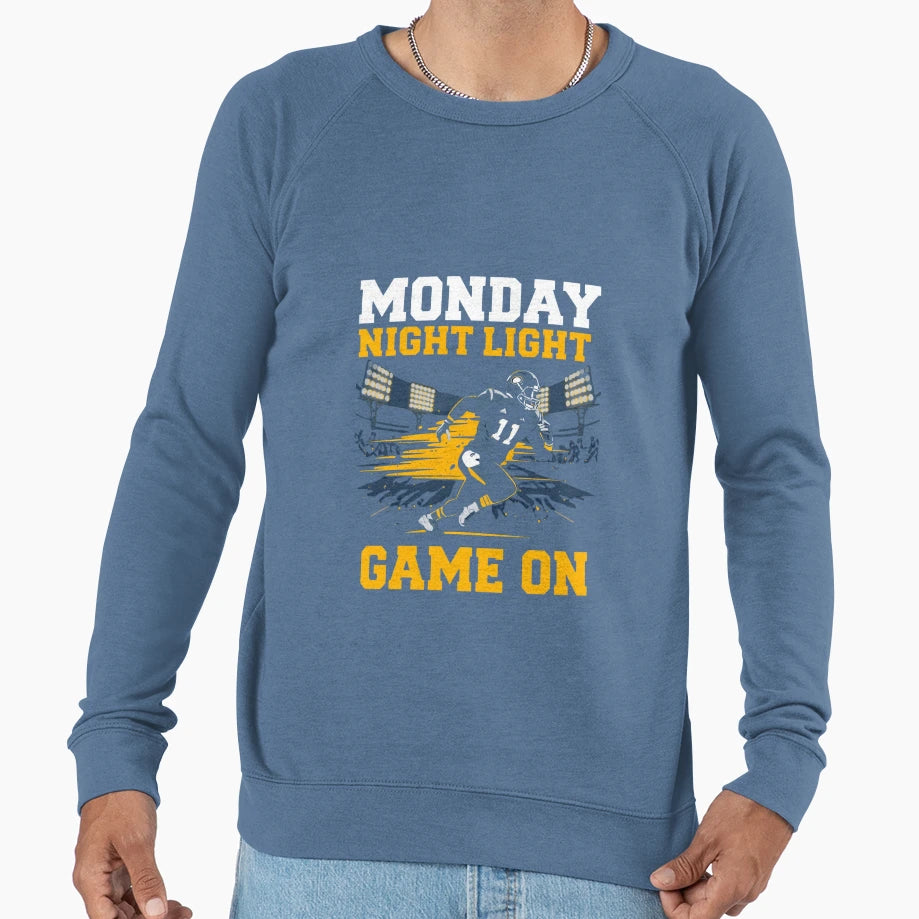 Under Lights Monday Night Football Sweatshirt - Unique Graphic for Adults - T-Shirt, Sweatshirt, Hoodie