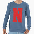 Alphabet Red N Sports Letter N Sweatshirt - Graphic Print Unisex - T-Shirt, Sweatshirt, Hoodie