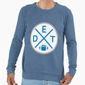 Detroit Football Emblem Circle Sweatshirt - Graphic Print Unisex - T-Shirt, Sweatshirt, Hoodie