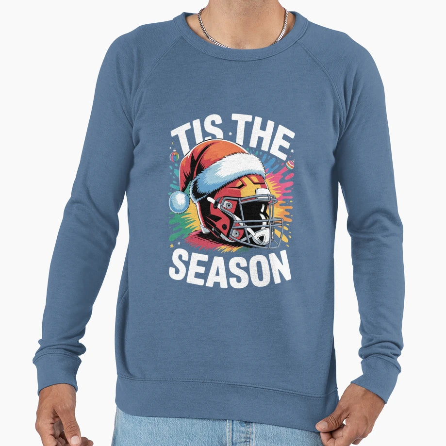 Football American Santa Sweatshirt - Minimalist Print for Adults - T-Shirt, Sweatshirt, Hoodie