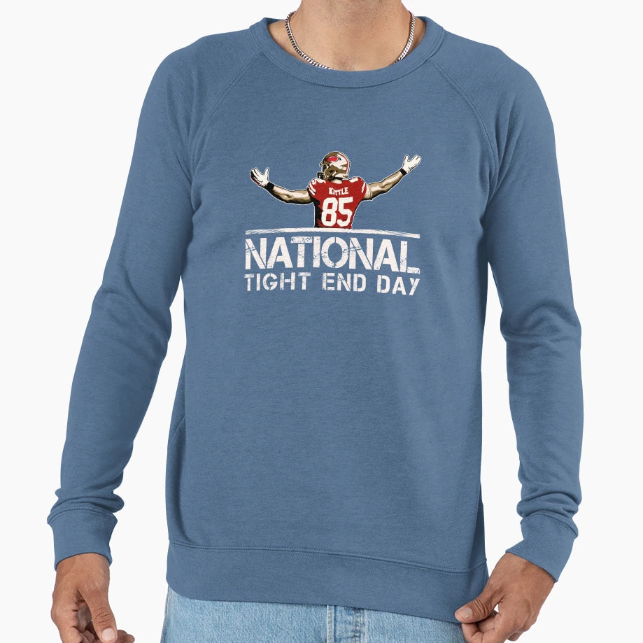 National Tight End Day Sweatshirt - Unique Graphic for Adults - T-Shirt, Sweatshirt, Hoodie