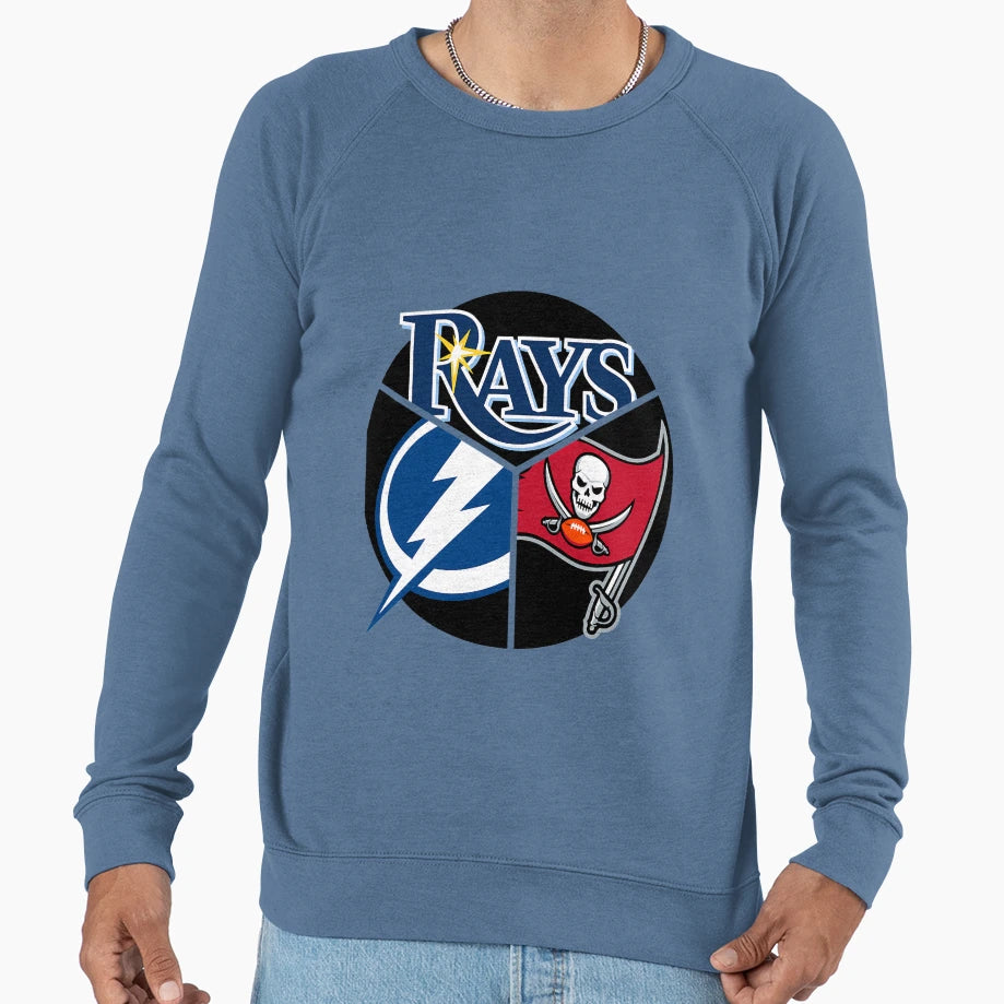 Tampa Bay Sports Teams Triquad Sweatshirt - Graphic Print Unisex - T-Shirt, Sweatshirt, Hoodie