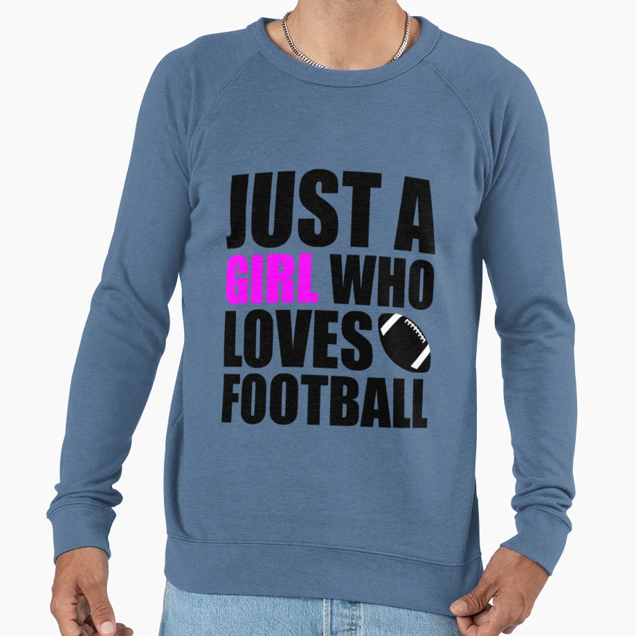 Just Who Loves Football T-Shirt - Trendy Graphic Unisex - T-Shirt, Sweatshirt, Hoodie