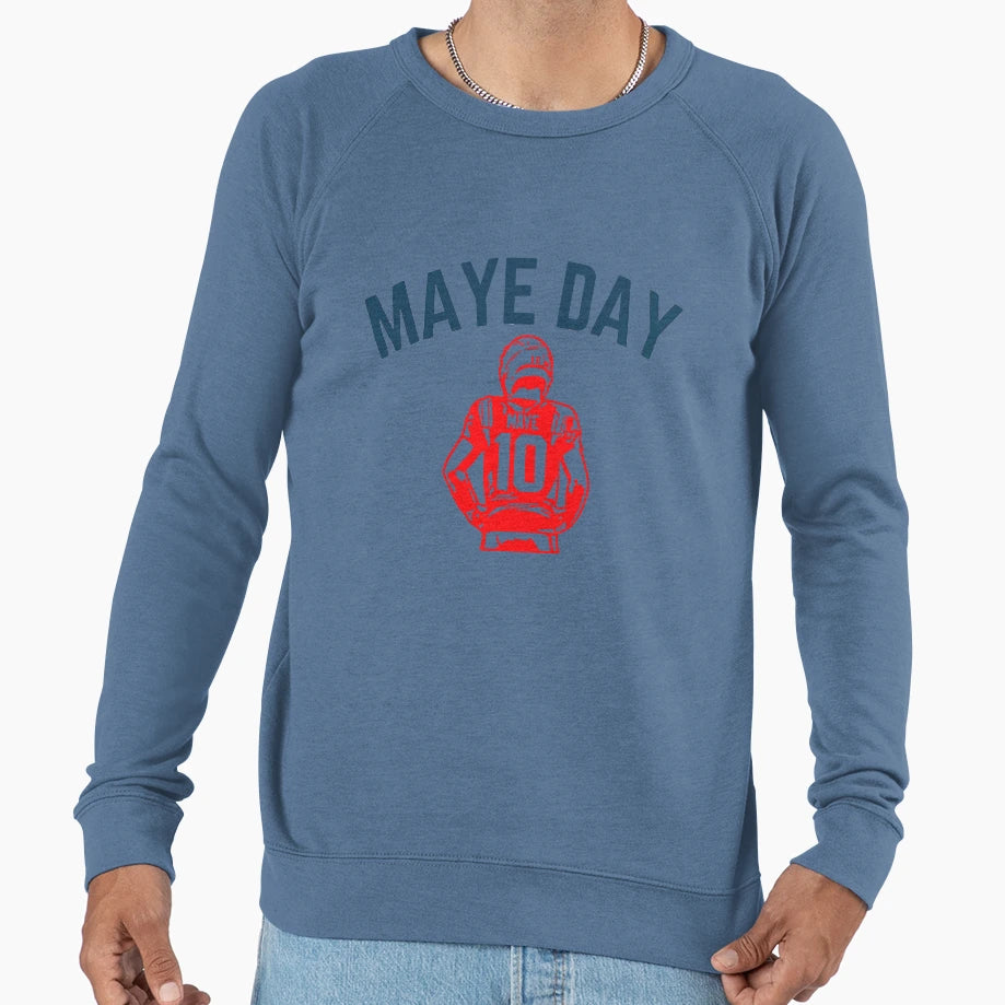 Maye Day 10 Qb Drake Maye Football Sweatshirt - Fun Novelty Design Unisex - T-Shirt, Sweatshirt, Hoodie