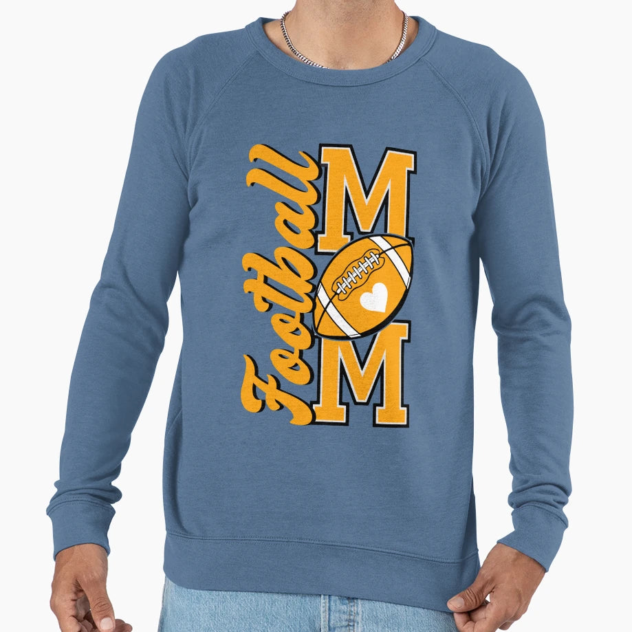 Football Mom Game Day Sports Sweatshirt - Minimalist Print for Adults - T-Shirt, Sweatshirt, Hoodie