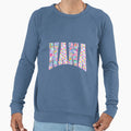 Mama Floral Checkered Sweatshirt - Custom Art Print for Adults - T-Shirt, Sweatshirt, Hoodie