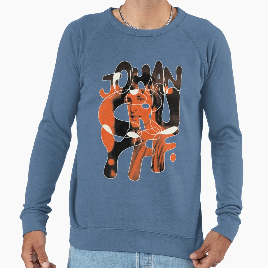 Johan Cruyff Abstract Football Icon Sweatshirt - Graphic Print for Adults - T-Shirt, Sweatshirt, Hoodie