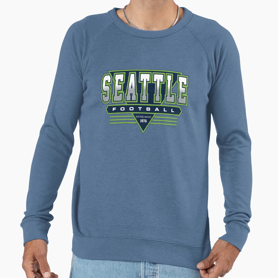 Seattle Football Seahawks Inspired Sweatshirt - Custom Art Print Men Women - T-Shirt, Sweatshirt, Hoodie