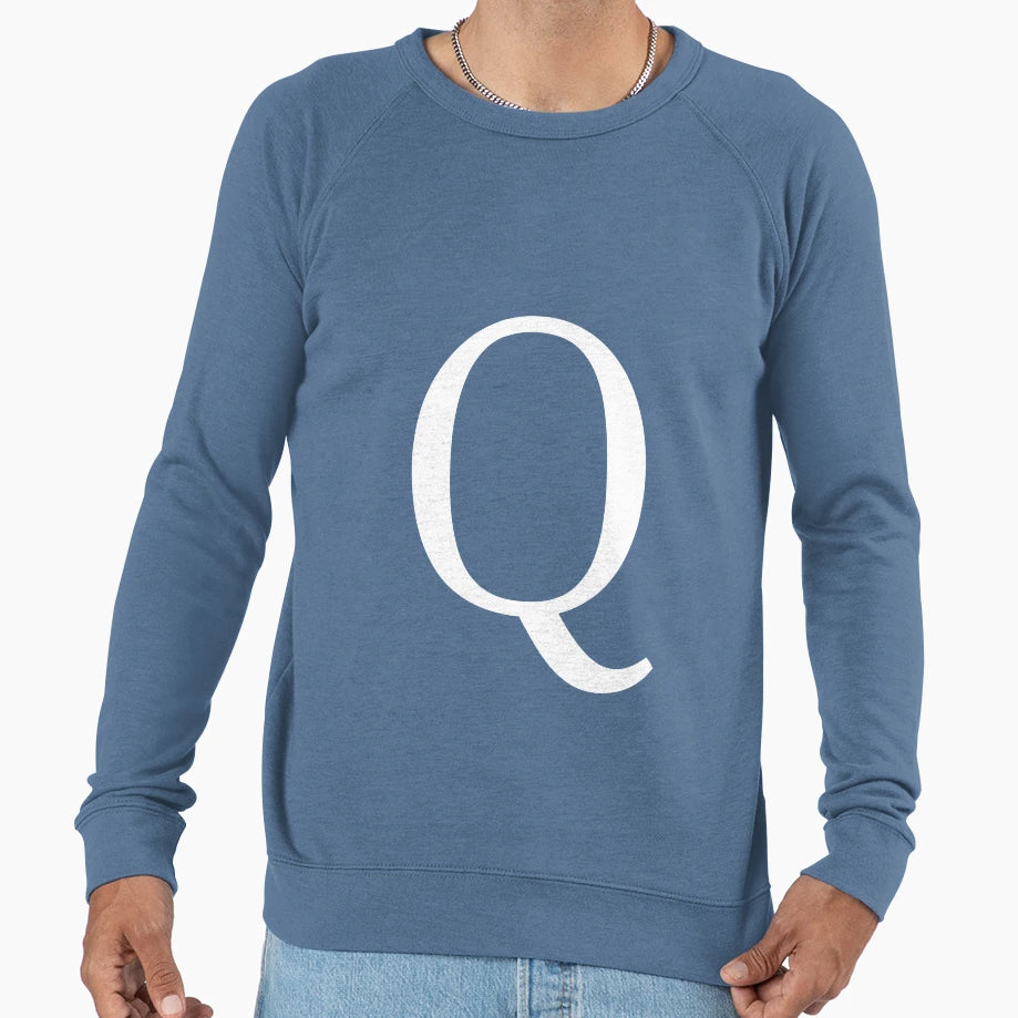 Letter Q Sweatshirt - Unique Graphic for Adults - T-Shirt, Sweatshirt, Hoodie