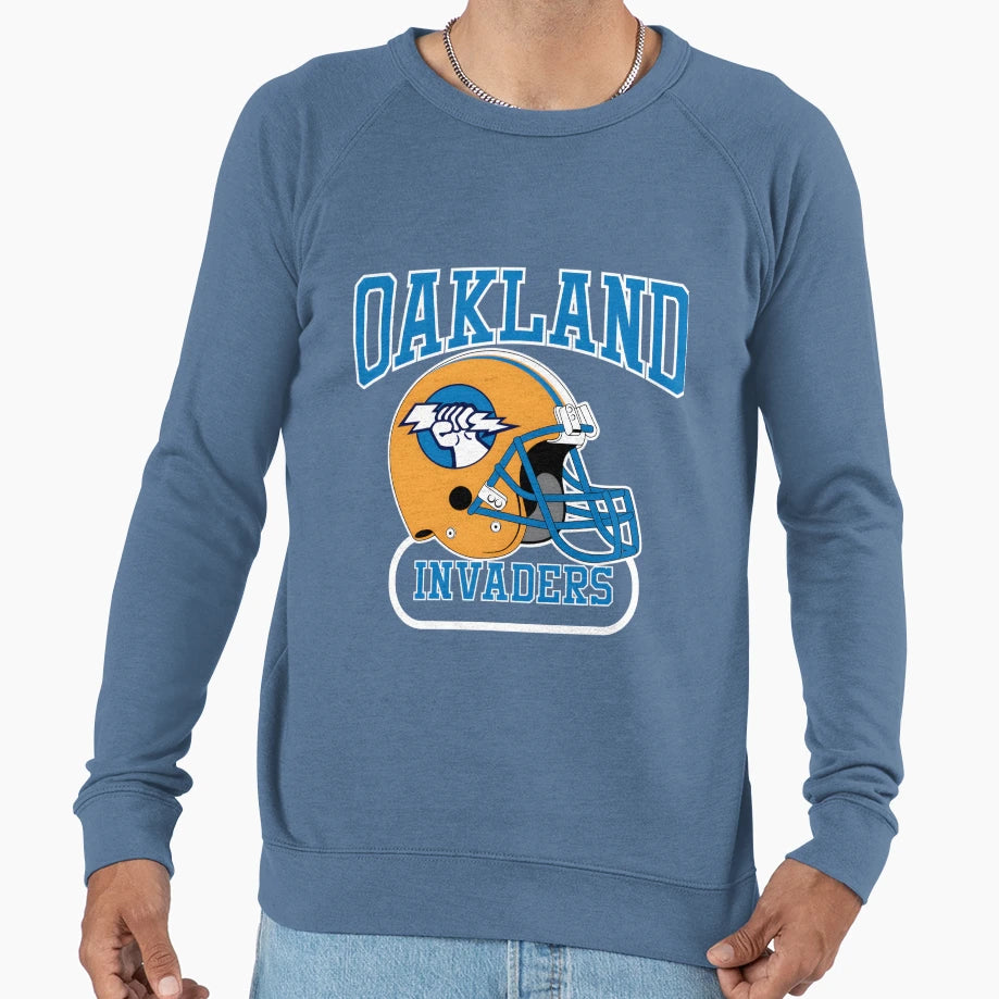 Oakland Invaders Helmet Sweatshirt - Graphic Print Men Women - T-Shirt, Sweatshirt, Hoodie