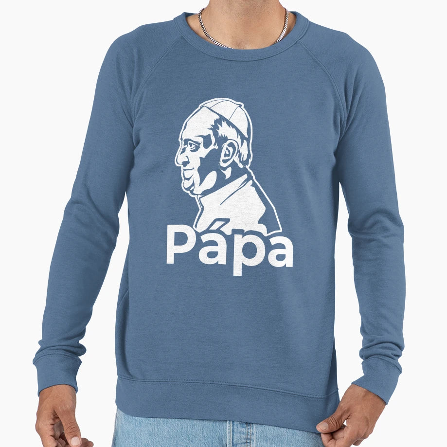 Pope Francis Sweatshirt - Minimalist Print Men Women - T-Shirt, Sweatshirt, Hoodie