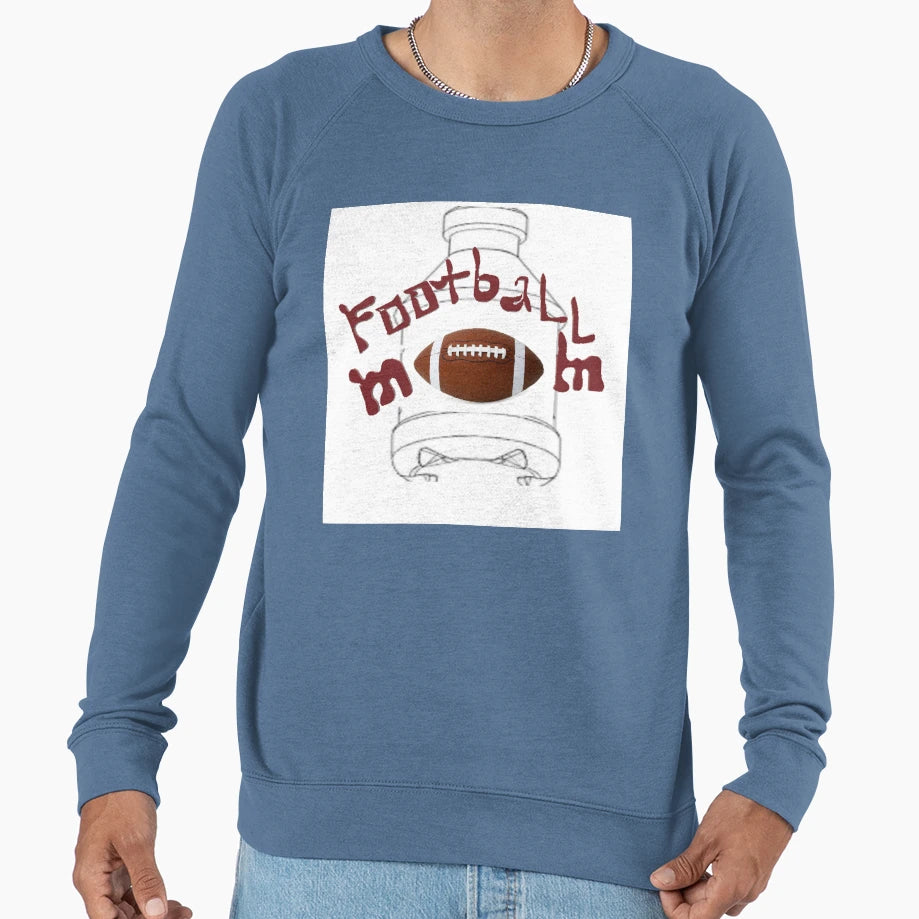 Football Mom Sweatshirt - Custom Art Print Men Women - T-Shirt, Sweatshirt, Hoodie
