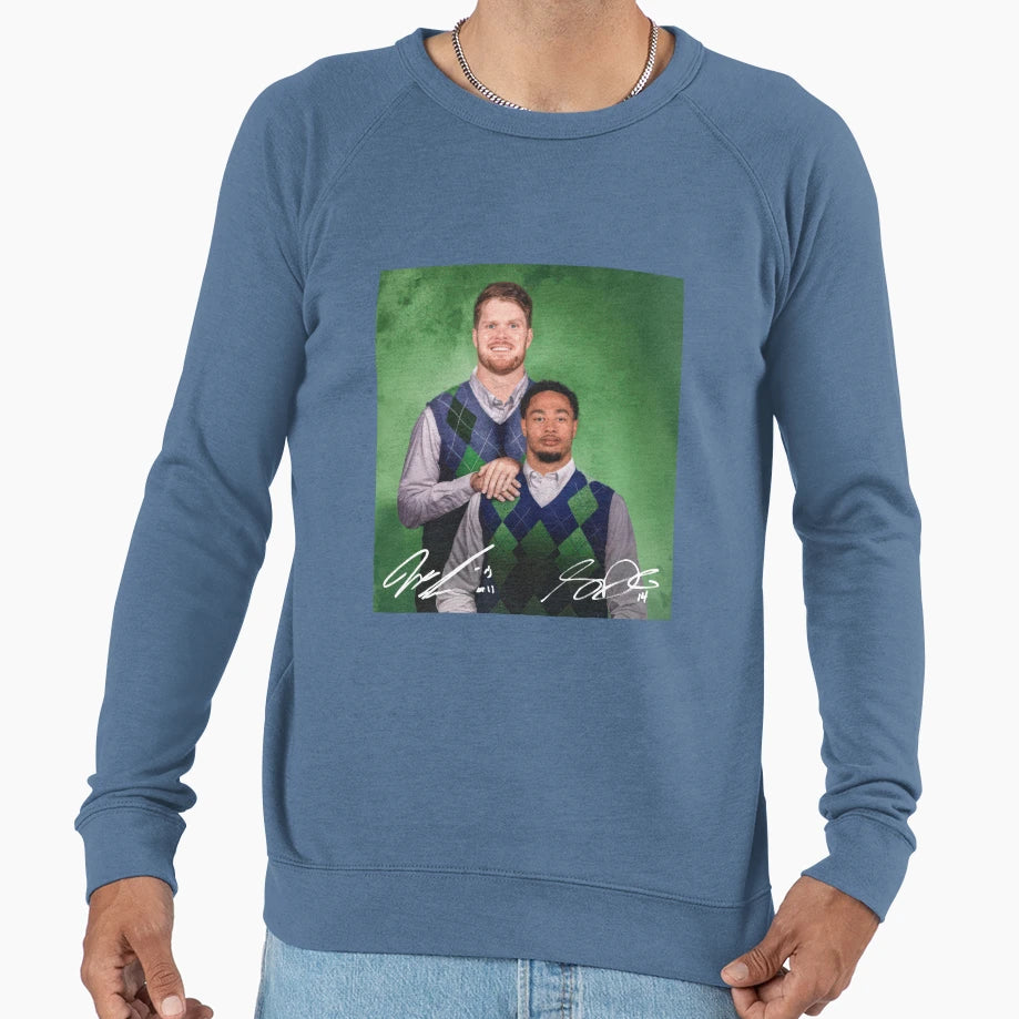 Football Sam Darnold Jaxon Smith Sweatshirt - Custom Art Print Men Women - T-Shirt, Sweatshirt, Hoodie
