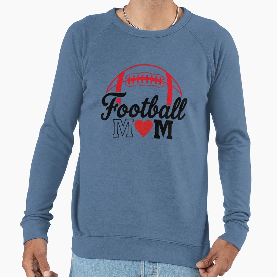 Football Mom Mothers Day Sweatshirt - Trendy Graphic for Adults - T-Shirt, Sweatshirt, Hoodie