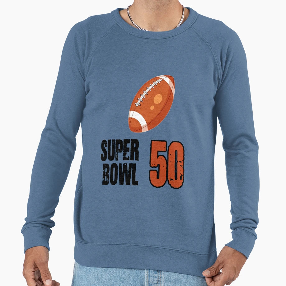 Super Bowl 50 Sweatshirt - Casual Everyday Wear Men Women - T-Shirt, Sweatshirt, Hoodie