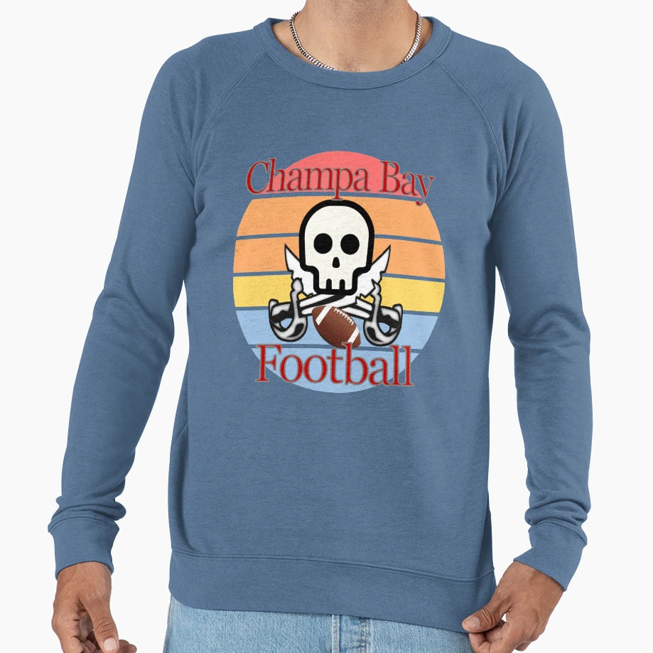 Champa Bay Football Sunset Sweatshirt - Streetwear Style Unisex - T-Shirt, Sweatshirt, Hoodie