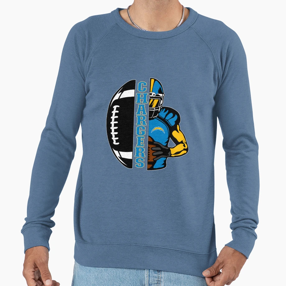 L Chargers Supporter Sweatshirt - Custom Art Print for Adults - T-Shirt, Sweatshirt, Hoodie