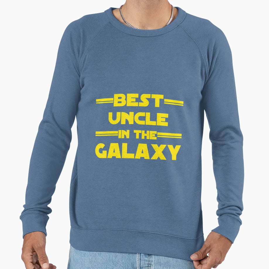 Best Uncle Galaxy Wars Nerdy Sweatshirt - Graphic Print Men Women - T-Shirt, Sweatshirt, Hoodie
