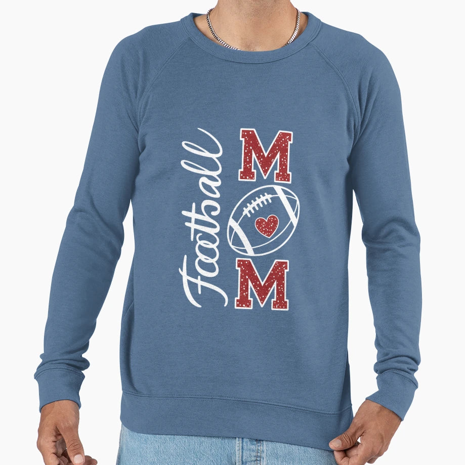 Football Mama Go Cheer Football Sweatshirt - Aesthetic Graphic for Adults - T-Shirt, Sweatshirt, Hoodie
